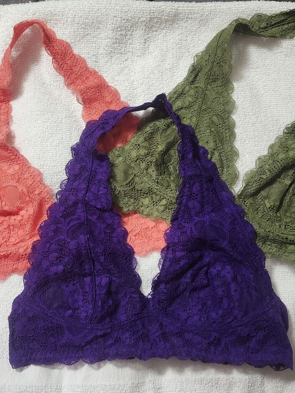 3 Free People halter lace braNWOTMedium Regularly 38.00 each